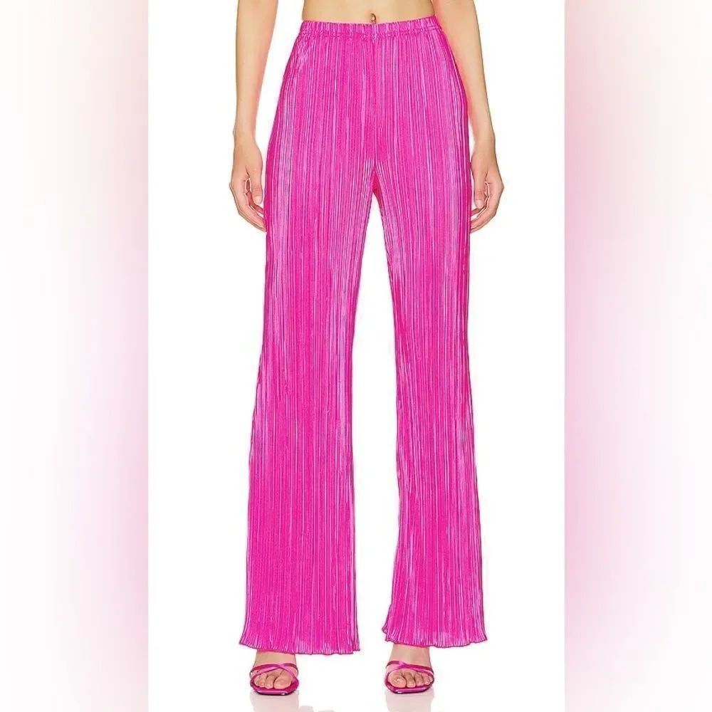 Good American Always Fit Plisse Pants NWT